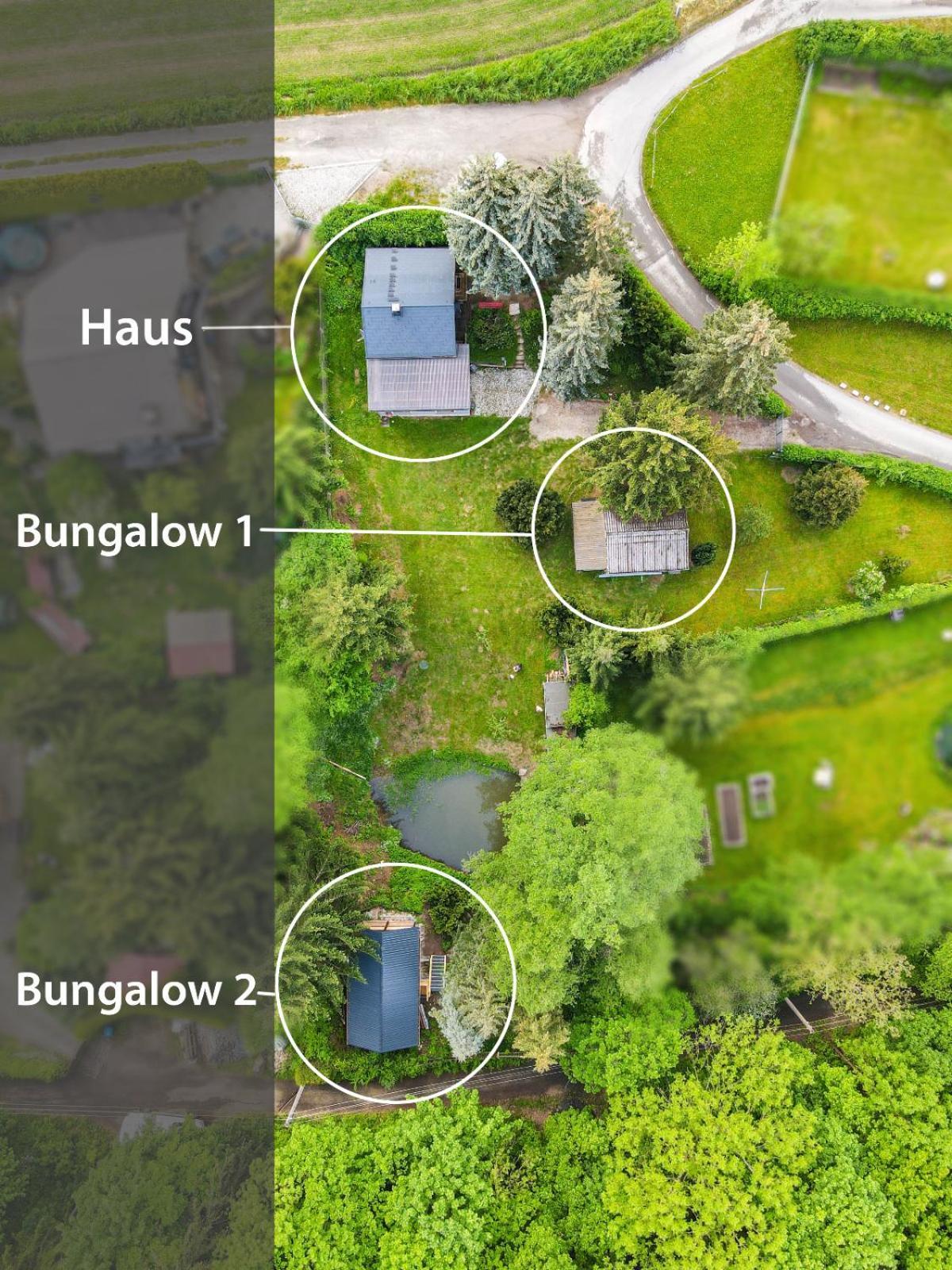 Waldfrieden Bungalow Garnsdorf المظهر الخارجي الصورة